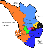 Landline telephone numbers in Selangor
