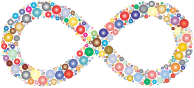 Prismatic Infinity Symbol Circles 2