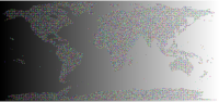 Prismatic World Map Dots With Background 2