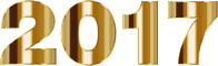 Gold 2017 Typography No Background
