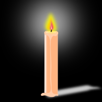 Candle in the dark