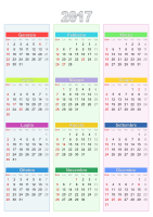 Calendario 2017 