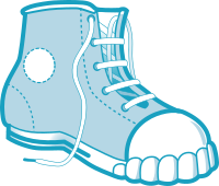 blue boot