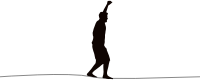 Tightrope Walker Silhouette 2