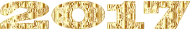 Gold Decorative 2017 Typography