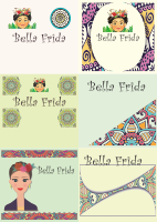Tarjetas Frida Kahlo serie 01
