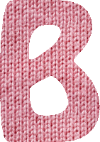 Woolly alphabet, B