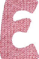 Woolly alphabet, E