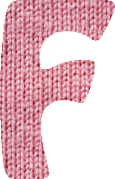 Woolly alphabet, F