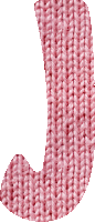 Woolly alphabet, J