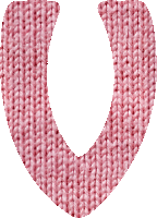 Woolly alphabet, V