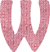 Woolly alphabet, W