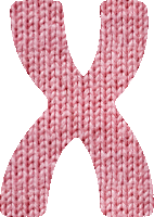Woolly alphabet, X