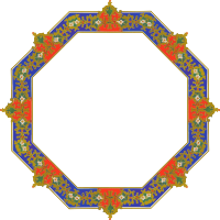 Octagonal ornate frame