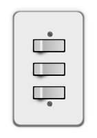 Light switch 3 switches (all on)