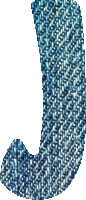 Denim alphabet, J