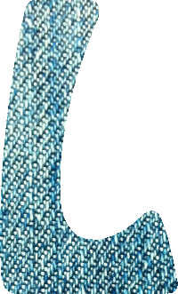 Denim alphabet, L