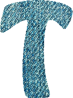 Denim alphabet, T