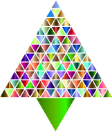 Prismatic Abstract Triangular Christmas Tree 7