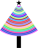 Prismatic Abstract Christmas Tree 2