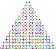 Prismatic Abstract Squares Christmas Tree