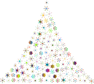 Prismatic Snowflake Christmas Tree 2 No Background