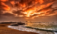 Surreal Beach Sunset