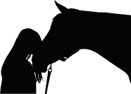 Girl And Horse Silhouette