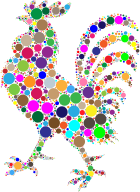 Prismatic Rooster Circles
