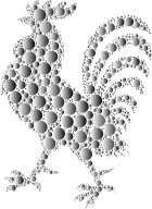 Prismatic Rooster Circles 6