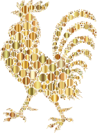 Prismatic Rooster Circles 7