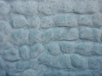 Painted stone wall