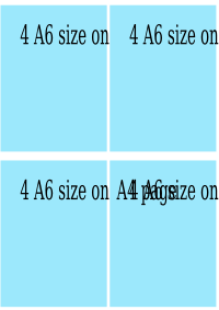 4 on a page