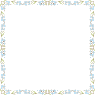 Blue Flowers Frame 2