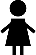 Female Symbol Silhouette 2 Black