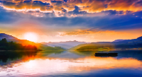 Surreal Romanian Lake