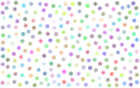 Prismatic Snowflakes Pattern No Background