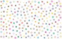 Prismatic Snowflakes Pattern 2 No Background