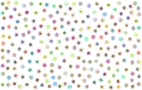 Prismatic Snowflakes Pattern 3 No Background