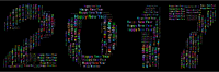 Prismatic Happy New Year 2017 Word Cloud