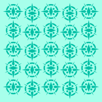Green Circle and Spikes
