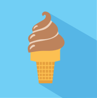 Chocolate Ice Cream Icon