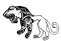 Scythian tiger tattoo