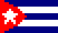 Cuba Flag Pixel Art