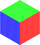 RGB Isometric Circles Cube