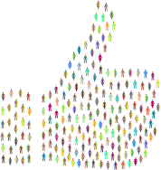 Prismatic People Thumbs Up 3