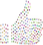 Prismatic People Thumbs Up 4