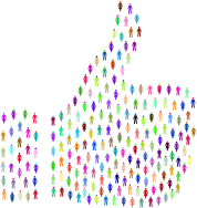 Prismatic People Thumbs Up
