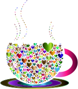 Prismatic Love Hearts Coffee By Lin Chu 5