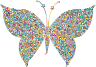 Prismatic Colorful Tiled Butterfly 2